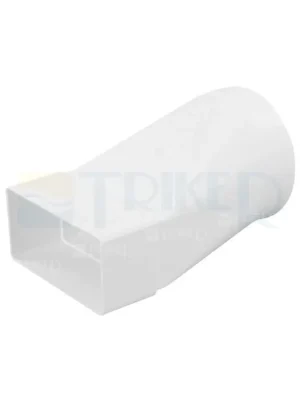 Ventilační přechodový kus plochý/kulatý kanál Haco CZD 220 x 55 mm / 129 mm Výprodej
