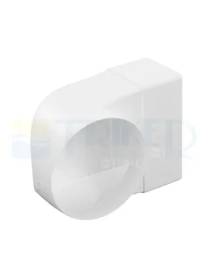 Ventilační přechodové koleno plochý/kulatý kanál Haco CKZ 220 x 55 mm / 125 mm Nízká Cena