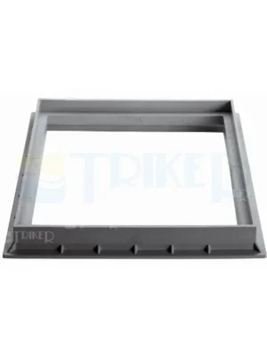 Rám šachty Mondial 400 x 400 mm, šedý Premium