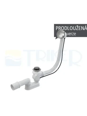 Sifon vanový s ovládáním A55K malá zátka kov, ovládání kov, délka přepadu 800 mm Must-Have