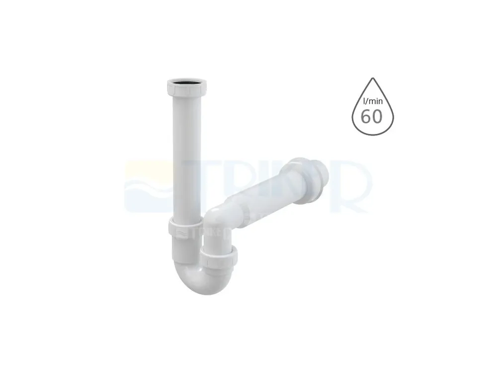 Sifon dřezový bez výpusti A80 6/4" x 50 mm Přímo Od Výrobce