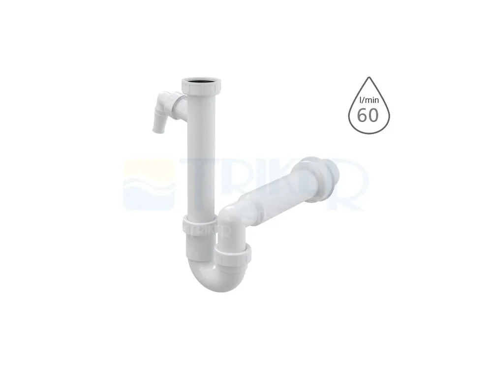Sifon dřezový bez výpusti s přípojkou A81 6/4" x 50 mm Must-Have