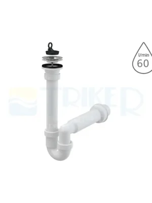 Beperkt Aanbod Sifon dřezový s výpustí A800 s nerezovou mřížkou 70 x 50 mm