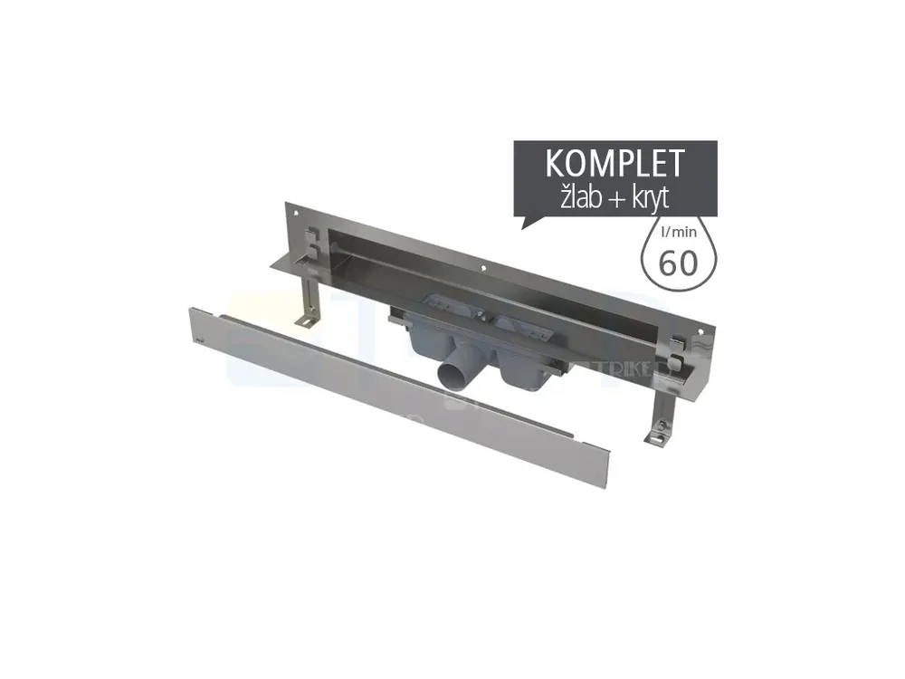 Objednat Nyní Žlab podlahový APZ5 SPA do stěny s krytem Shade 850 mm nerez/lesk