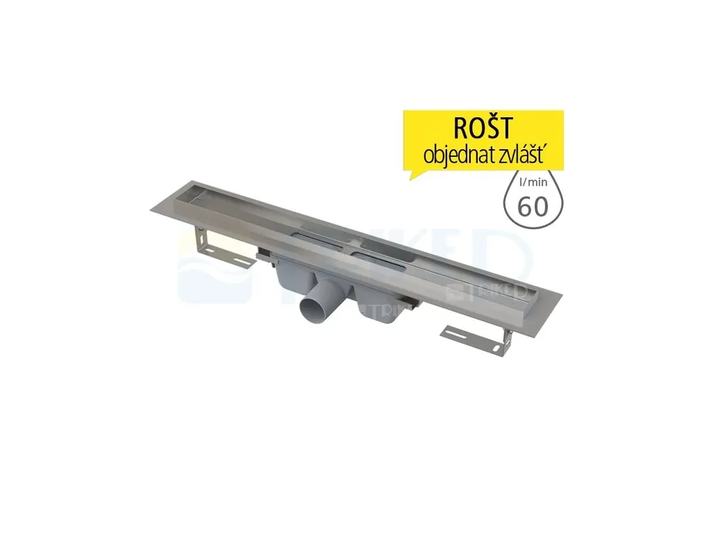 Žlab podlahový APZ6 Professional pro plný rošt 850 mm, boční odtok 50 mm Oblíbený