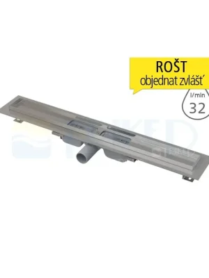 Žlab podlahový APZ101 LOW pro perforovaný rošt 1050 mm, boční odtok 40 mm Rychlé Dodání