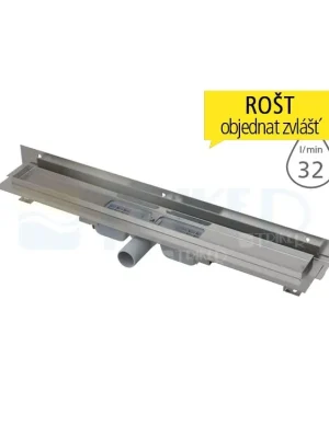 Žlab podlahový APZ104 Flexible LOW pro perforovaný rošt 650 mm, boční odtok 40 mm Expresní Doručení