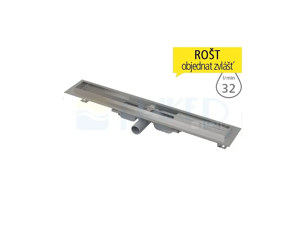 Žlab podlahový APZ106 Professional LOW pro plný rošt 650 mm, boční odtok 40 mm Must-Have