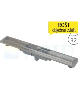 Žlab podlahový APZ1101 LOW pro perforovaný rošt 850 mm, spodní odtok 40 mm Nízká Cena