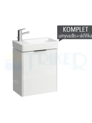 Veilige Betaling Komplet Laufen Base skříňka s levými dvířky s umývátkem Pro S 48 x 28 cm, bílá/mat