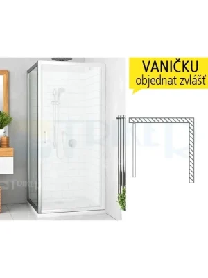 Nieuw LLB boční stěna pro kombinaci LLB 750 (729-765mm) profil brillant, výplň transparent