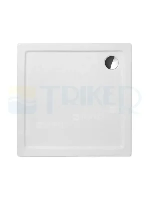Gratis Retour Flat Kvadro čtverec vanička akrylátová 100 x 100 x 5 cm, bílá