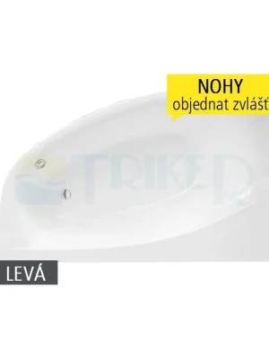 Koop Online Isabella Neo vana akrylátová 170 x 110 cm levá, bílá