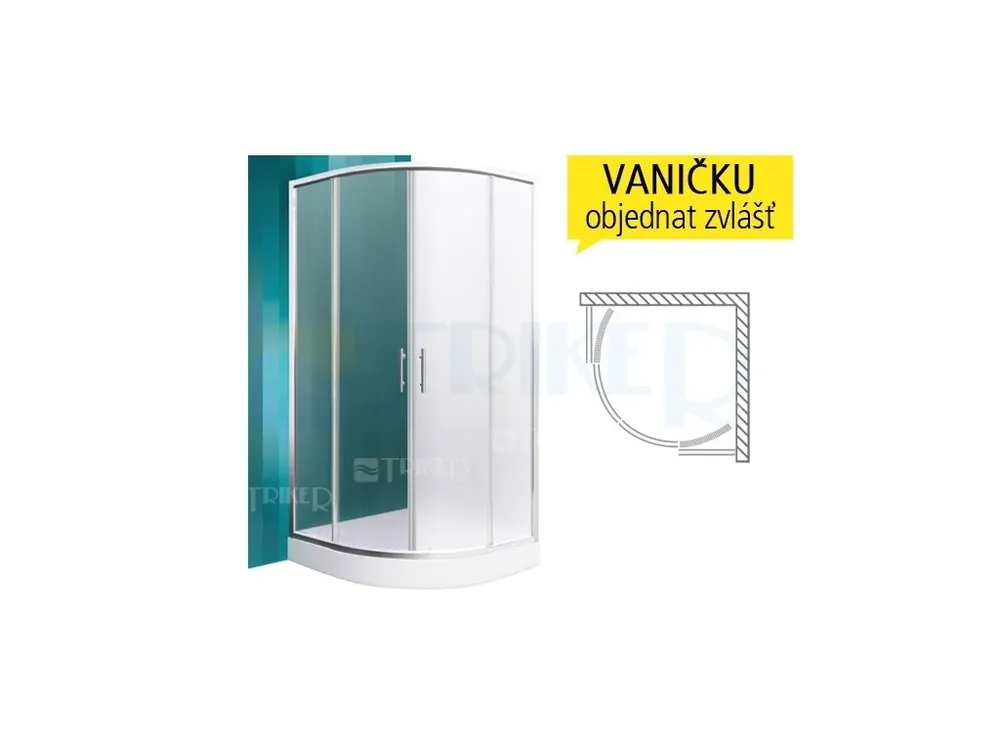 Voordeelprijs Houston Neo sprchový kout 900 (880-890mm) R550 profil brillant, výplň matt glass