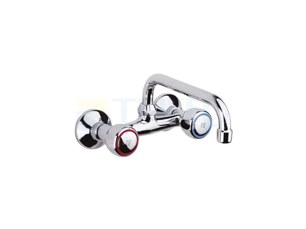 Direct Beschikbaar Rio dřezová nástěnná baterie s horním ramínkem, rozteč 150 mm