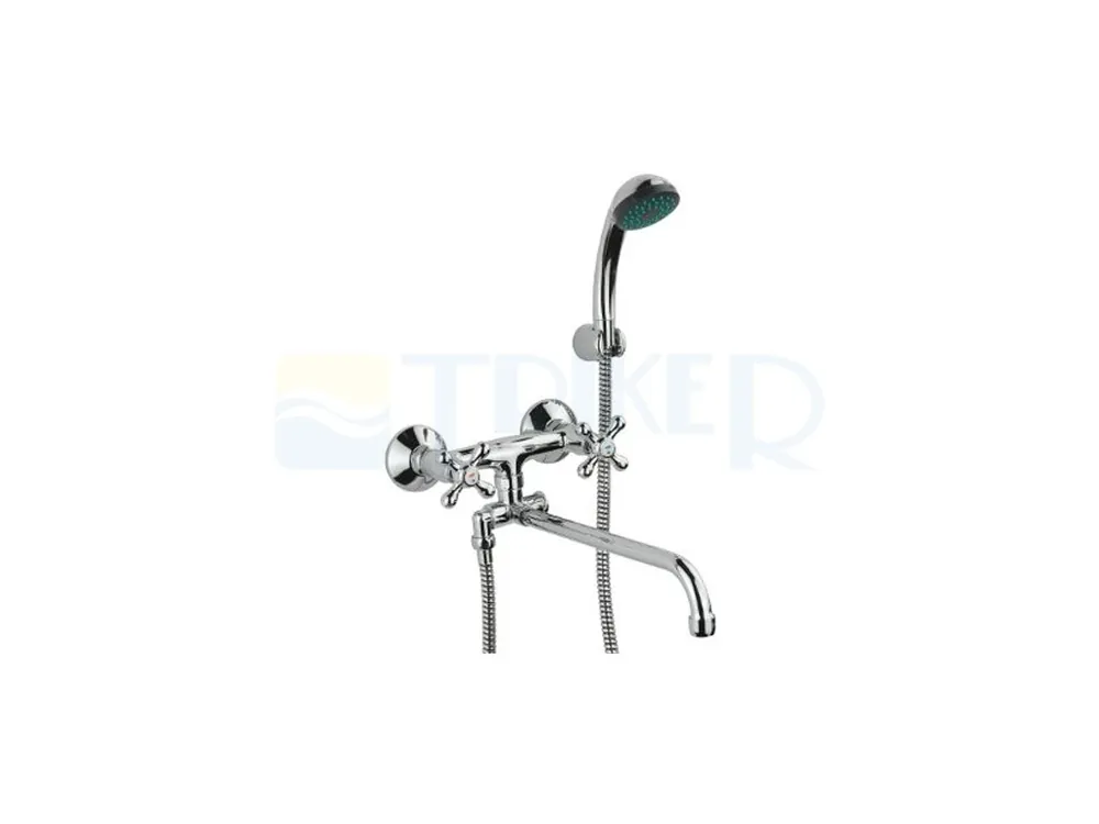 Rio II vanová baterie kombinovaná RK1129 s kulatým ramínkem 30 cm, rozteč 150mm Koopje