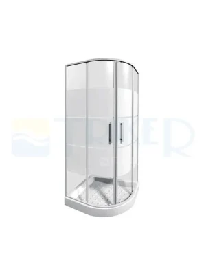 Lyra plus sprchový kout 90 x 90 cm R540 (880-900 mm) profil bílý výplň transparent/PERLA Poslední Šance