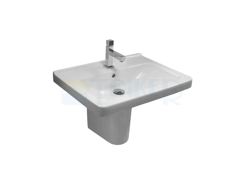 Nejprodávanější Cubito umyvadlo 60 x 45 cm s otvorem pro baterii, bílé