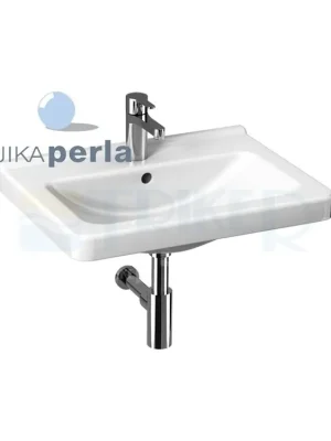 Značkový Cubito umyvadlo 65 x 48,5 cm s otvorem pro baterii, bílé/PERLA