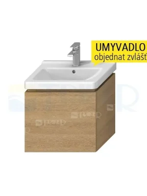 Cubito skříňka s 1 zásuvkou pod umyvadlo 55 x 42 cm, dub Oblíbený