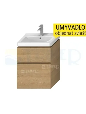 Dokud Zásoby Vydrží Cubito skříňka se 2 zásuvkami pod umyvadlo 55 x 42 cm, dub