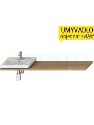 Víkendová Akce Cubito umyvadlová deska s otvorem 65 - 160 cm, dub