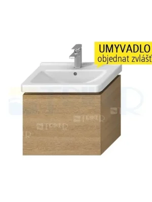 Cubito skříňka s 1 zásuvkou pod umyvadlo 60 x 45 cm, dub Must-Have