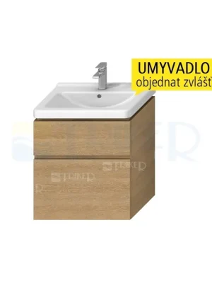 Cubito skříňka se 2 zásuvkami pod umyvadlo 65 x 48,5 cm, dub Blesková Nabídka
