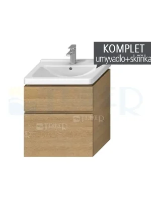 Must-Have Komplet Cubito skříňka se 2 zásuvkami s umyvadlem 65 x 48,3 cm, dub