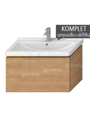 Nakupujte Hned Komplet Cubito skříňka s 1 zásuvkou s umyvadlem 85 x 48,5 cm, dub