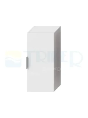 Cube skříňka střední 34,5 x 75 x 25 cm bílá, úchytka chrom Nejprodávanější