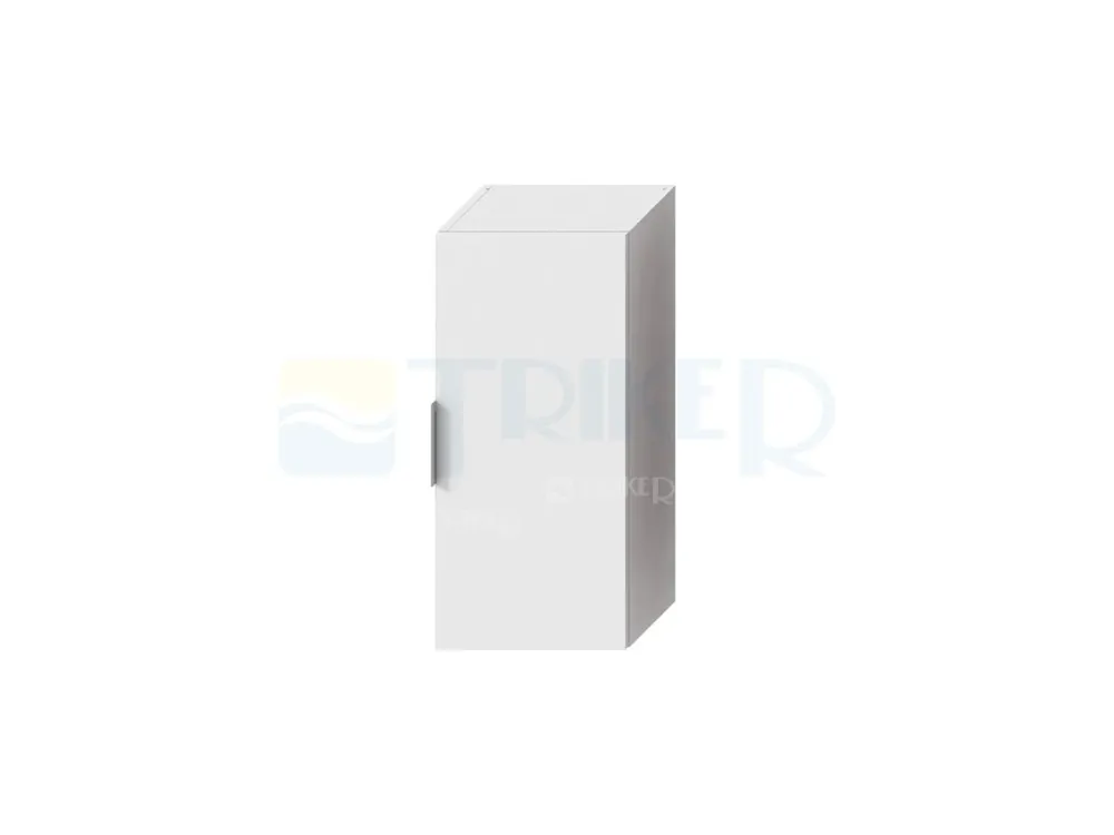 Cube skříňka střední 34,5 x 75 x 25 cm bílá, úchytka chrom Nejprodávanější