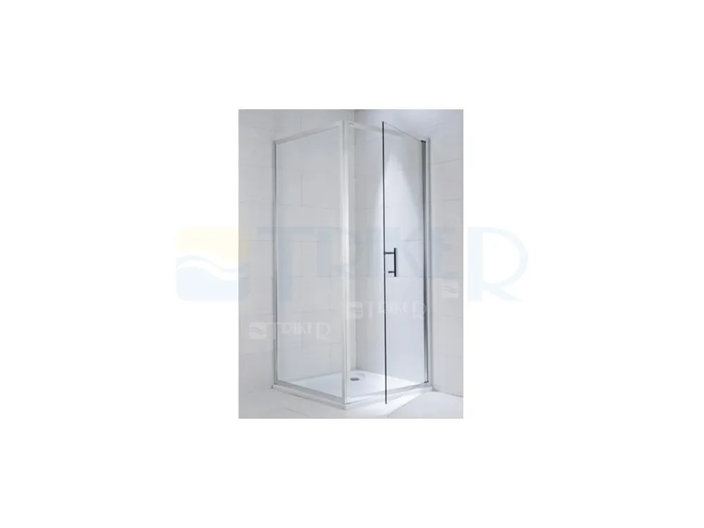 Cubito pure pevná stěna 100 cm (980-995mm) profil stříbro, výplň transparent Super Cena