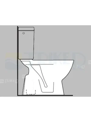 ND Lyra plus klozet kombinační mísa spodní odpad, bílá Direct Beschikbaar