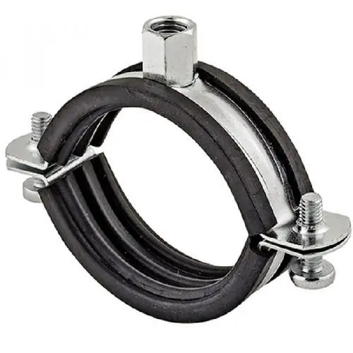 Koop Online Dvoušroubová objímka 182 - 188 mm, M8 / M10, s tlumící vložkou, pozinkovaná