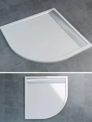 Sprchová vanička ILA-WIR 100x100cm bílá, kryt aluchrom, Sanswiss WIR551005004 Gecertificeerd