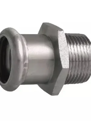 Certifikovaný Lisovací přechodka d 42 x 6/4", vnější závit, Ivar IVC81.4216