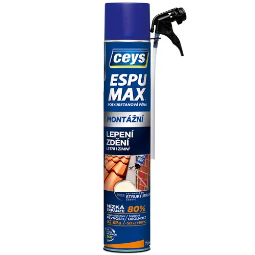 Snelle Levering Pěna PU Ceys,Espumax montážní 750ml, s aplikátorem