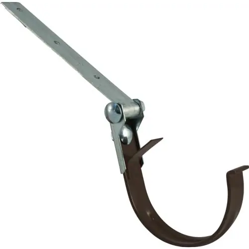 Kovový hák žlabu RG 100 mm, hnědá, s kloubem, poplastovaný, Marley 076386 Voordeelprijs