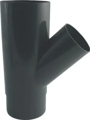 Časově Omezené Odbočka svodu okapu 45° DN 75 mm, antracit, plast, Marley 085647