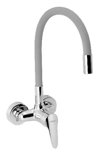 Dřezová baterie Ferro 100 mm, stříbrnošedá/chrom, nástěnná, Novaservis 94484,0S Uitverkoop