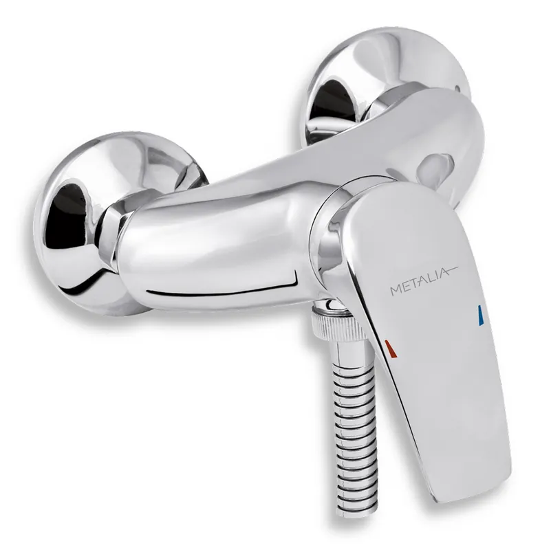Sprchová baterie Metalia 57 100 mm, chrom, nástěnná, bez příslušenství, Novaservis 57065/1,0 Alleen Vandaag
