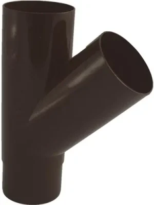 Denní Nabídka Odbočka svodu okapu 45° DN 105/75 mm, hnědá, plast, Marley 078618