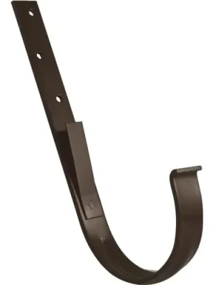 Bezpečná Platba Kovový hák žlabu okapu RG 100 mm, hnědá, rovný, poplastovaný, Marley 076331