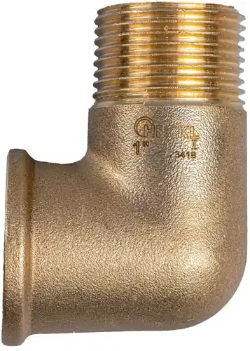 Snelle Levering Mosazné koleno 90° MF R 1/2", HECKL