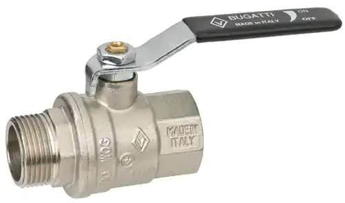 Certifikovaný Kohout kulový OREGON 306 MF 5/4", přímý, páka, voda, Bugatti 03060107