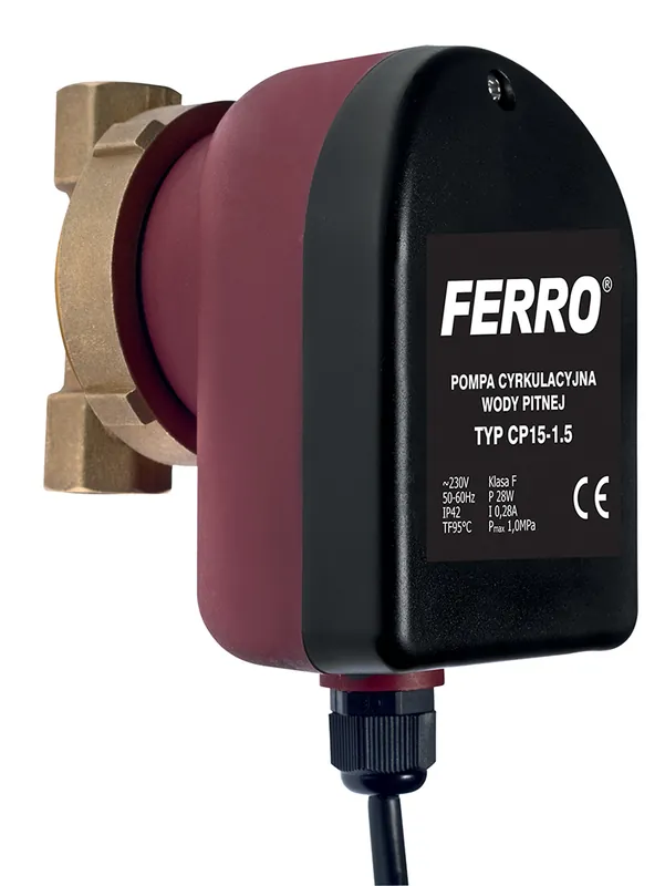Actieprijs Cirkulační čerpadlo FERRO pro teplou vodu, 1/2", Novaservis 0101W