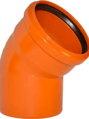 Časově Omezené Koleno jednohrdlé KGB 45° 500 mm, PVC, kanalizace