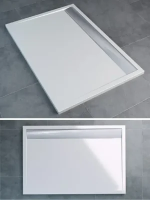 Certifikovaný Sprchová vanička ILA-WIA 80x120cm bílá, kryt aluchrom, Sanswiss WIA801205004