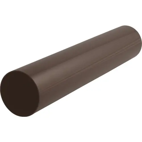 Svod okapu DN 105 mm, délka 2,5 m, hnědá, bez hrdla, plast, Marley 077369 Favoriet